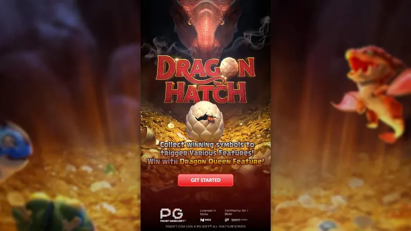 Dragon Hatch slot by PG Soft – game screen Dragon Hatch slot by PG Soft – game screen